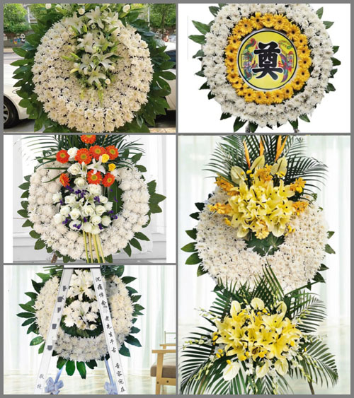 山东青岛黄岛区大场镇吉利河村花圈速递